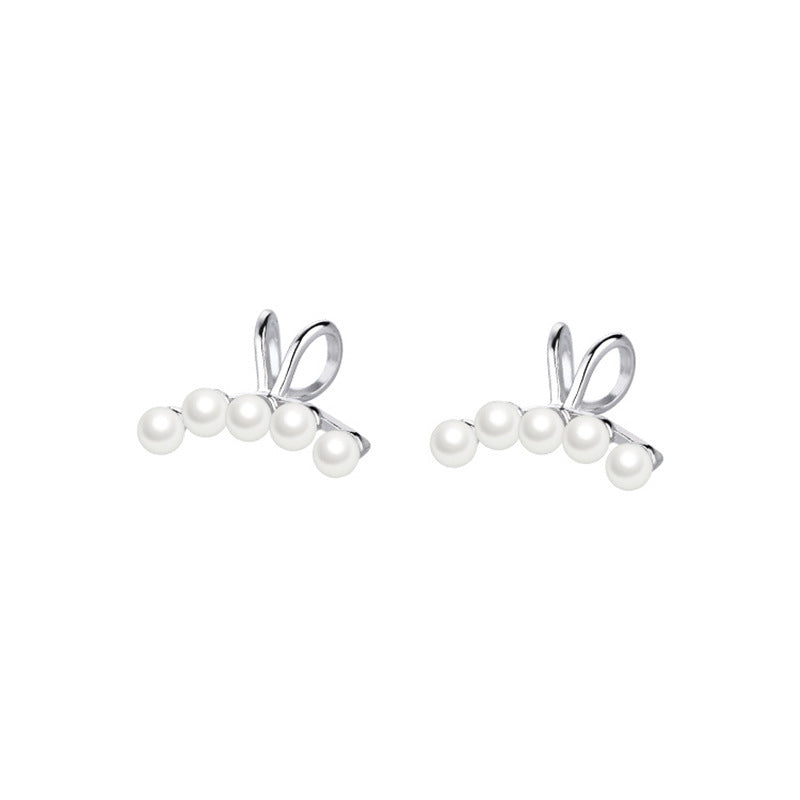 Pearl Ear Cuff in 925 Sterling Silver, No Piercing Needed