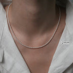 Crystal Pearl Necklace with 925 Sterling Silver Clasp, 2-10 mm