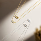 Evil Eye and Hamsa Layered Necklace in 925 Sterling Silver