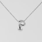 Initial Necklace in 18K Gold-Plated Stainless Steel, Bubble Letter A-Z