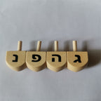 Wooden Dreidels for Hanukkah, Mixed Painted Set