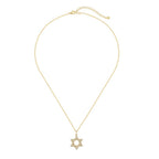 Interlocked Star of David Necklace in 925 Sterling Silver
