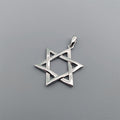 Star of David Necklace Gift Set in 925 Sterling Silver, Pendant and 18 Inch Chain