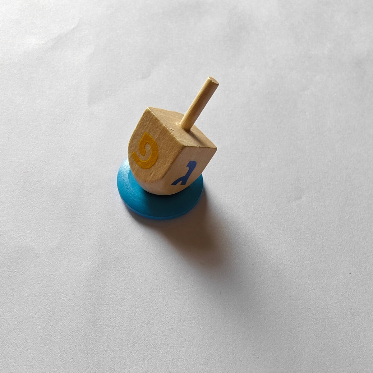Wooden Dreidels for Hanukkah, Mixed Painted Set