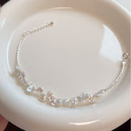 Baroque Pearl Flower Bracelet in 925 Sterling Silver, Freshwater Pearls