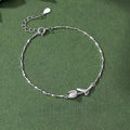 Tulip Bracelet in 925 Sterling Silver, Dainty Chain