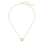 Interlocked Star of David Necklace in 925 Sterling Silver