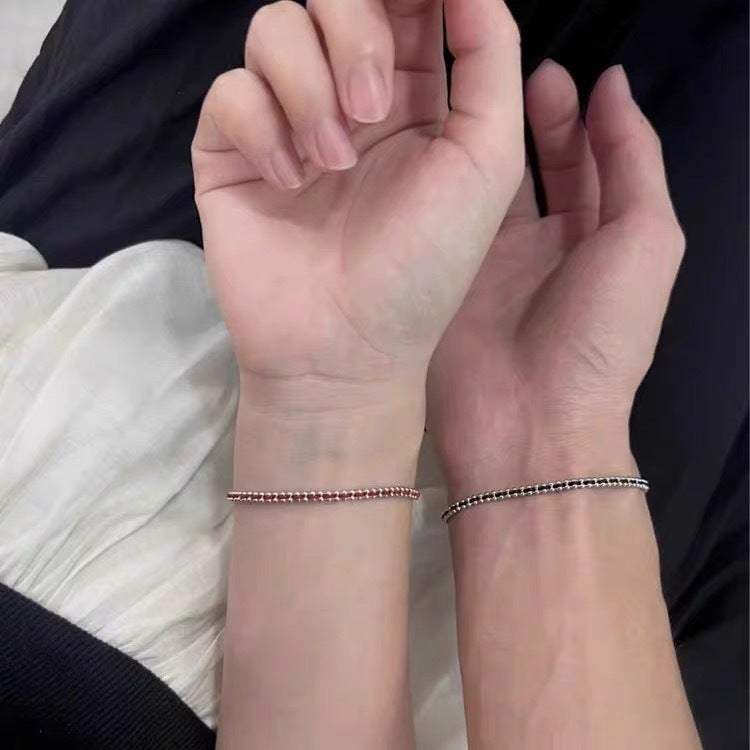 Red String Bracelet with 925 Sterling Silver Charm, Kabbalah Protection