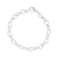 Twist Link Chain Bracelet in 925 Sterling Silver