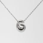 Initial Necklace in 18K Gold-Plated Stainless Steel, Bubble Letter A-Z