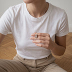 Initial Necklace in 18K Gold-Plated Stainless Steel, Bubble Letter - everyday wear
