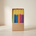Colorful Hanukkah Candles, Beeswax Blend, Fits Standard Menorahs