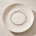 Three-Strand Snake Chain Bracelet in 925 Sterling Silver